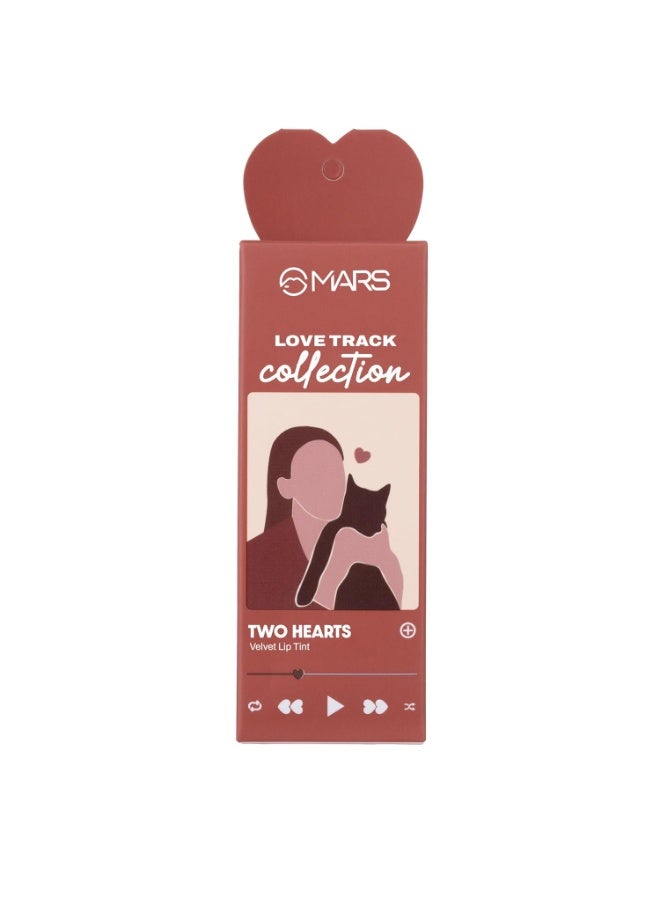 MARS Love Track Velvet Lip Tint (2.8ml) (TWO HEART) | Velvet Matte Finish | Non-Sticky & Lightweight | Highly Pigmented | Comfortable Wear | 6 Flattering Shades - Image 4